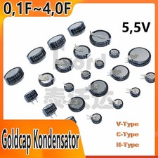 Goldcap Kondensator 5,5V 0,1F 0,22F 0,33F~4,0F Superkondensator Kondensator