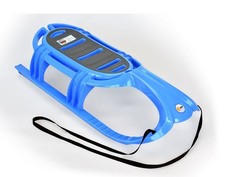 Schlitten Snow Tiger IceBlue Kinder SportRodel 105cm Edelstahlkufen Leicht Blau