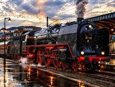 Kühlschrankmagnet Dampflok 01