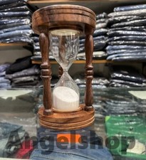 6" Sand Timer Glas Holz