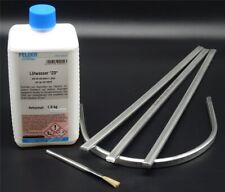 4 Stangen Dachdecker Zinn Sn91Zn9 +1Kg Lötwasser ZD+Pinsel für Zink Titanzink