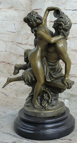Hot cast bronze - bronze, satyr
