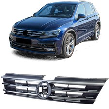 Kühlergrill Schwarz mit Chromleisten für VW Tiguan II 2016-2020