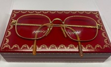 Vintage Cartier Herren Brille Sonnenbrille 24k vergoldet 80er