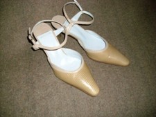 AUDLEY® PUMPS DAMEN SCHUHE ABENDSCHUHE PARTY FREIZEIT ECHTLEDER BEIGE Gr.39