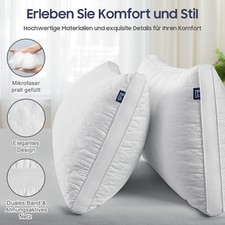 2 Stück Kopfkissen 40x80cm