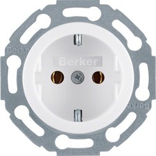 Berker Steckdose pws/gl 414520 Abdeckung Stecker Steckdosen Elektrik Steckdose