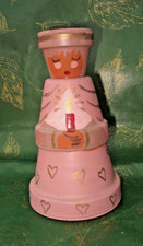 ★ ENGEL-Kerzenständer ★ Weihnachts-Dekoration ★ Handarbeit aus Ton ★ Unikat ★