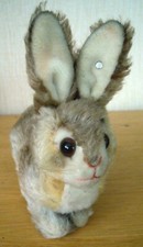 Alter Steiff Hase  Pummy  60ger Jahre mit silbernem Knopf ohne Fahne und Schild