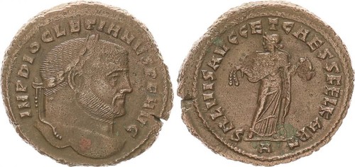 Antike diokletian follis nach - antike,