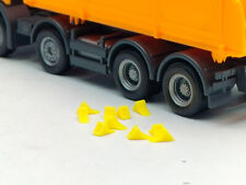 10 x Bremskeil gelb 1:87 Unterlegkeil Hemmschuh Keile für Modelle H0 NEU