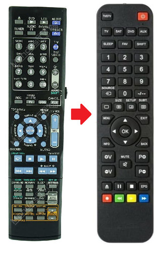 Ersatz fernbedienung jvc - fernbedienung,