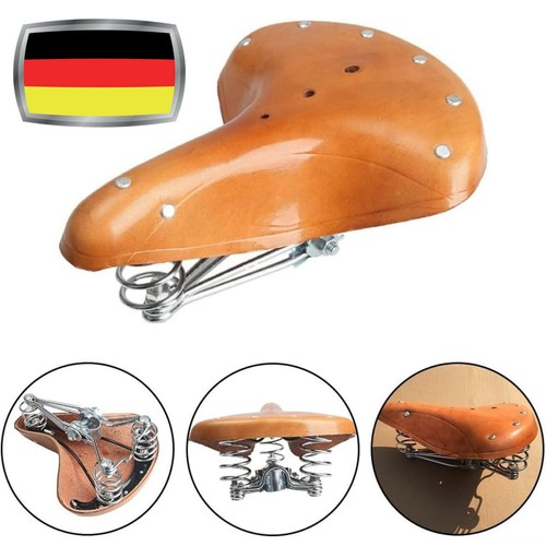Retro rindsleder fahrradsattel - rindsleder,