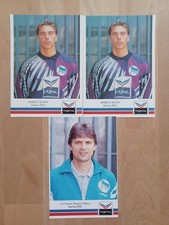 3x Hertha BSC Berlin Autogrammkarten unsigniert Marco Sejna Karsten Heine 