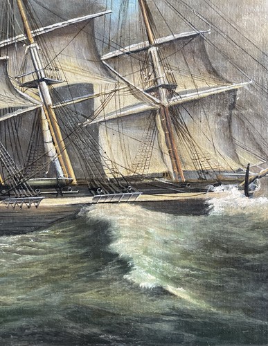 Antikes ölgemälde maritim - antikes,