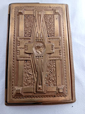 D.R.G. Deutsche Reichsbahn Gesellschaft Art Deco Notizblockhalter Messing Hermes