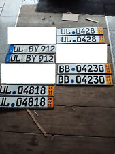 8x Nummernschild Kennzeichen / Türschild / Deko / Geschenk / Kurzkennzeichen