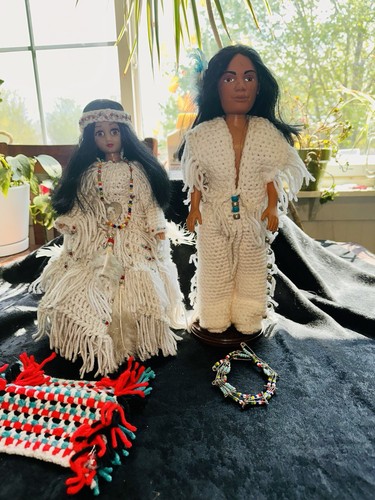 Indianer themen puppen set - puppen,