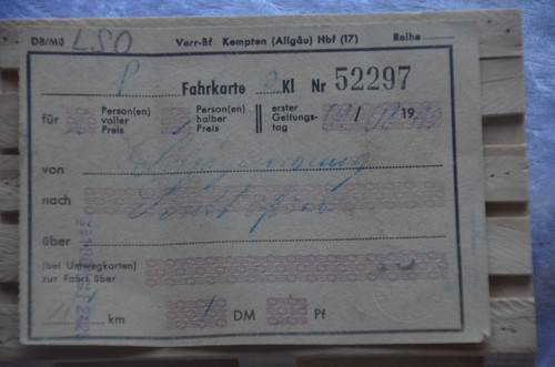 Deutsche bundesbahn alte - deutsche,