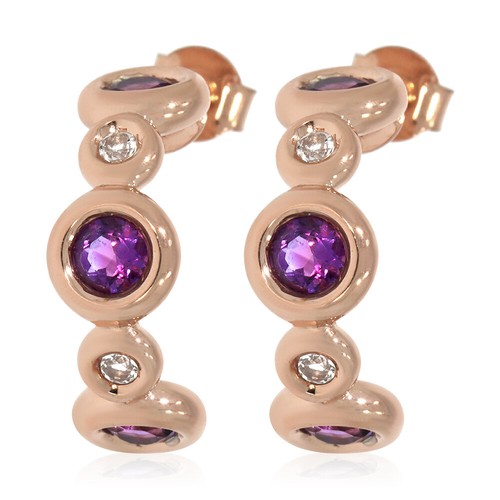 Xen steckcreolen mit amethyst - xen,