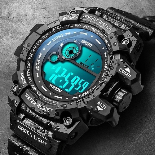 Herren led digital uhr - uhr, sport