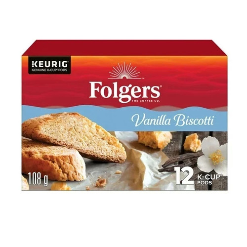 Folgers vanilla biscotti - vanilla, k-cup
