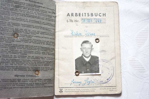 Top sbz ddr - arbeitsbuch, 1948