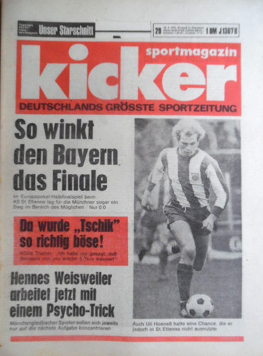 Kicker 1975 x hoeneß - kicker,