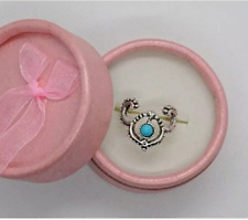 Ring Schmuck Fingerring Orientalisch silberfarben - ( Türkis? ) - Größe 50