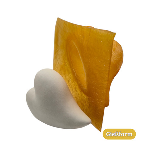 Gießform geschwungenes herz - gießform,
