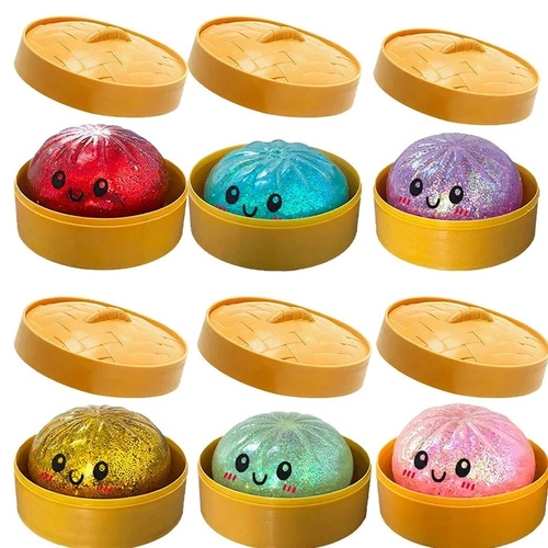 Rare glitter dumpling squishy - glitter,