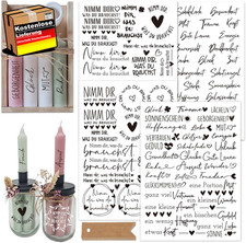 Kerzen Sticker UV Rub On