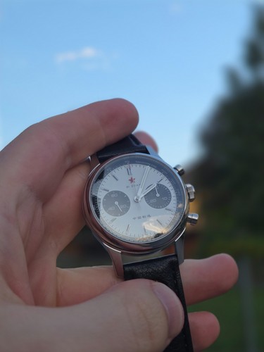 Seagull panda chronograph red - seagull,