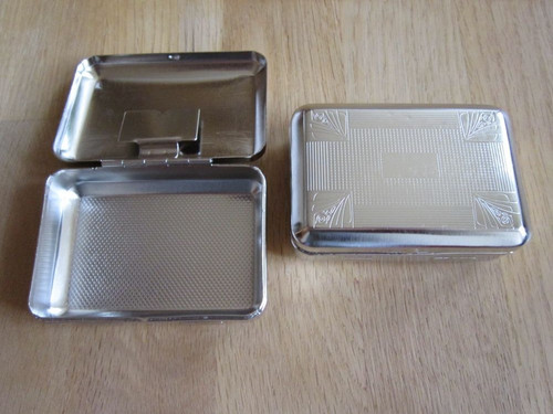 Tabakdose metall mit - tabakdose,