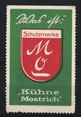 Reklamemarke kühne mostrich - kühne,
