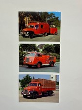 AK 3 Postkarten Historische Feuerwehren / Einsatzfahrzeuge Diesel Queen 1984