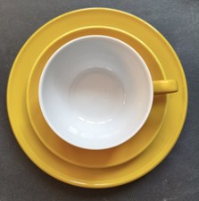 Dibbern solid color Gedeck Tasse Untertasse Teller Set