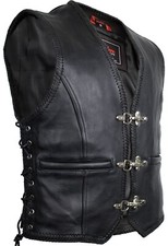 Rocker lederweste bikerweste - rocker,