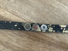 Doppelreihiges*Armband* NOOSA*Petit* XS* Gold* Braun*NEU m. 2 Original Chunks❤️