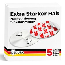Rauchmelder Magnethalter 5er Set mit extra starken Klebepads – ohne Bohren