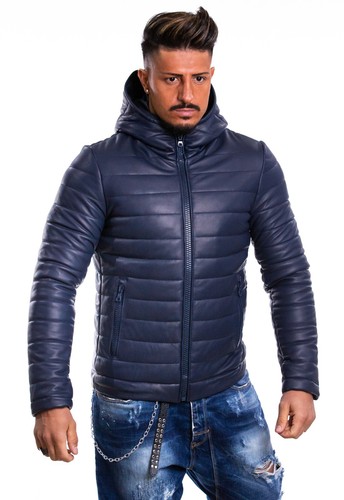 Herren daunenjacke echtleder - herren,