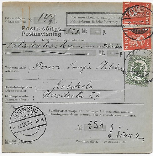 Finnland postanvisning - finnland:,