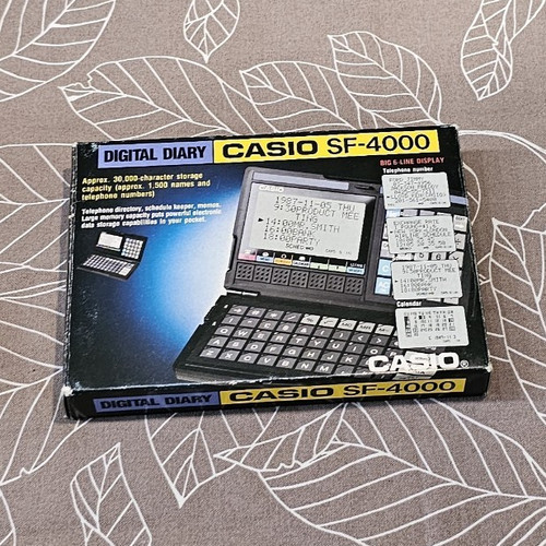 Casio digital diary - casio, sf-4000