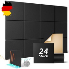 24 PCS Akustik Platten Schallschutz Studio Schallschutzplatten Schallabsorber