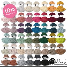 Bobbiny 10 m Flechtkordel Premium Ø 5 mm Textilgarn Meterware 39 Farben