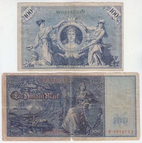 Reichsbanknote 100 mark - x,