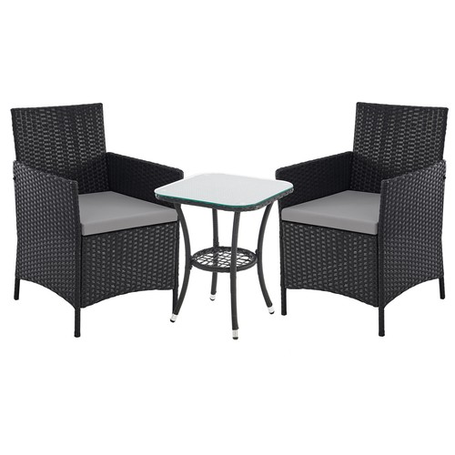 Gartenmöbelset tlg rattan - 3-tlg.,