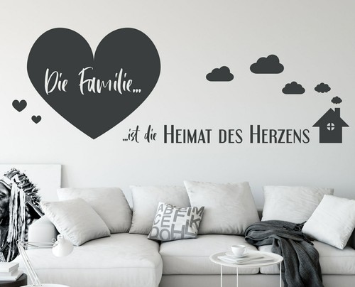 Wandtattoo wohnzimmer spruch - wohnzimmer,