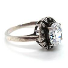 Diamonique entourage ring aus - entourage,