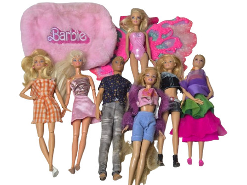 Barbie puppen set - 7, stück
